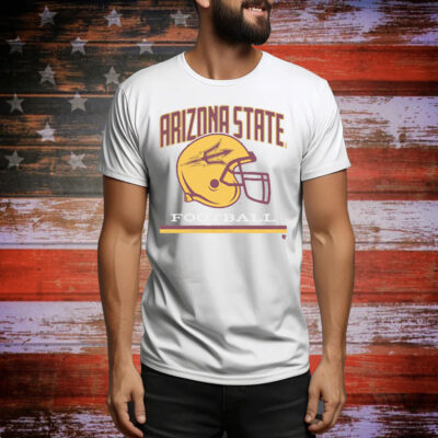 Arizona State Football Vintage Helmet Tee Shirt