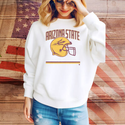 Arizona State Football Vintage Helmet Tee Shirt