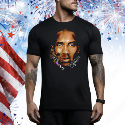Black Mamba Kobe Bryant Los Angeles Lakers big face signature Tee Shirt