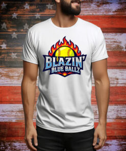 Blazin Blue Ballz Softball Tee Shirt