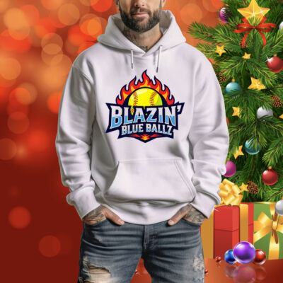 Blazin Blue Ballz Softball Tee Shirt