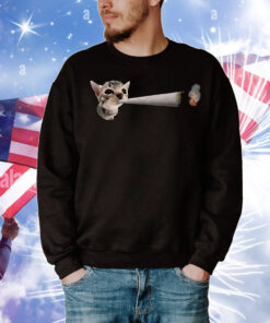 Cat smoking joint T-Shirt