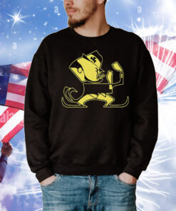 Christopher Ash Wearing Notre Dame Leprechaun Mascot T-Shirt