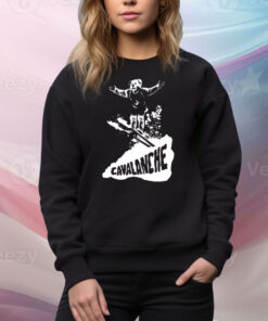 Cleveland Cavaliers Cavalanche Moondog Ski Mascot Tee Shirt