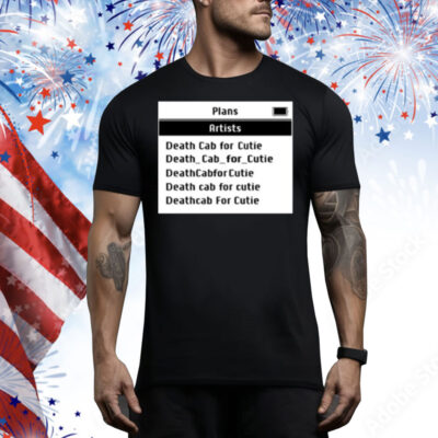 Death Cab For Cutie Screen Tee Shirt