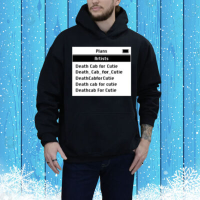 Death Cab For Cutie Screen Tee Shirt