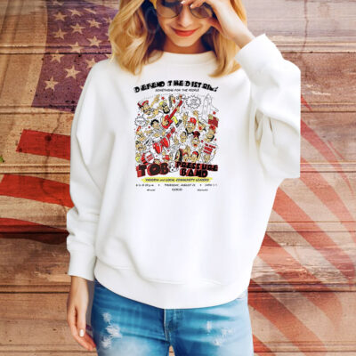 Defend The District go-go Tob and Pressure Band cartoon Tee Shirt