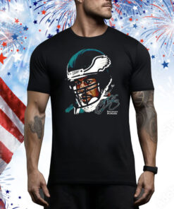 Donovan McNabb Philadelphia Eagles watercolor art big head Tee Shirt