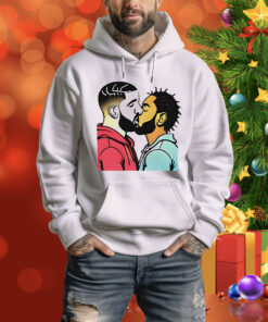 Drake and Kendrick kissing meme Tee Shirt