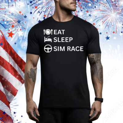 Eat sleep sim race Tee Shirt