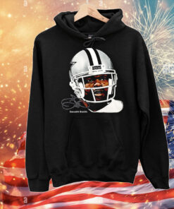 Emmitt James Smith III Dallas Cowboys watercolor art big head T-Shirt