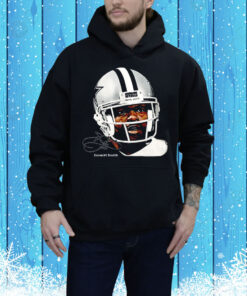 Emmitt James Smith III Dallas Cowboys watercolor art big head Tee Shirt