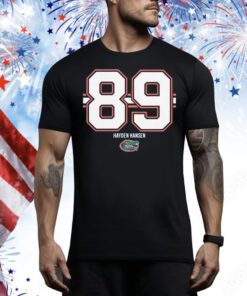 Florida Football Hayden Hansen 89 Stripe Tee Shirt
