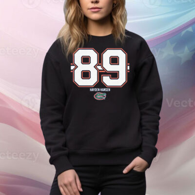 Florida Football Hayden Hansen 89 Stripe Tee Shirt