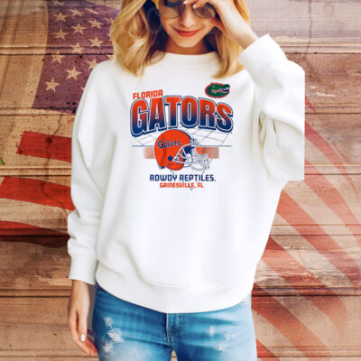 Florida Football Helmet Grid Tee Shirt