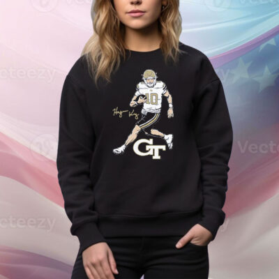 Georgia Tech Football Haynes King Superstar Pose Tee Shirt
