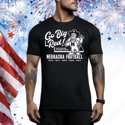 Go big red national champions Nebraska football Tee Shirt