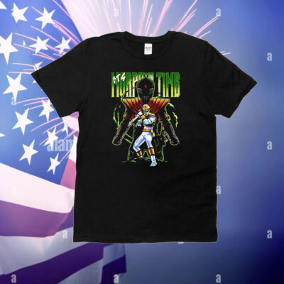 Green Ranger and White Ranger Mighty Morphin Power Rangers T-Shirt