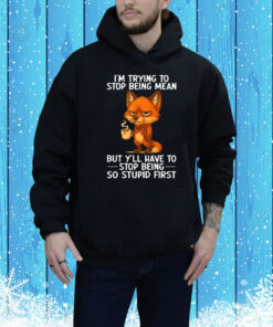 I’m Trying to Stop Being Mean But Y’ll Have to Stop Being So Stupid First Tee Shirt