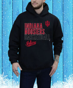Indiana Basketball Text Logo Overlay Tee Shirt