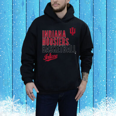 Indiana Basketball Text Logo Overlay Tee Shirt
