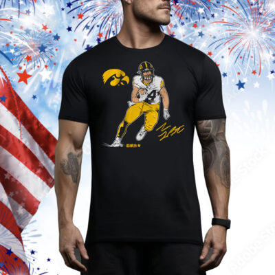 Iowa Football Sam LaPorta Superstar Pose Tee Shirt