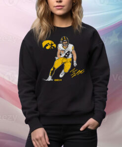 Iowa Football Sam LaPorta Superstar Pose Tee Shirt