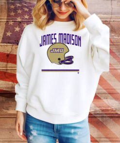 JMU Football Vintage Helmet Tee Shirt