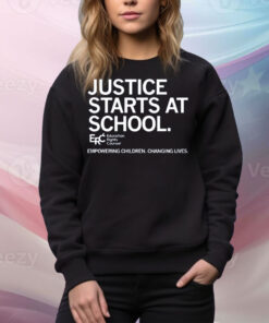 Justice Starts At School Tee Shirt