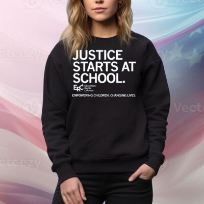 Justice Starts At School Tee Shirt