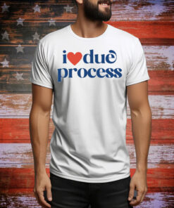 Katie Phang Wearing I Love Due Process Tee Shirt