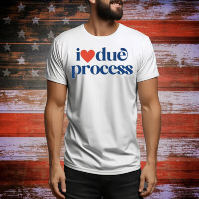 Katie Phang Wearing I Love Due Process Tee Shirt