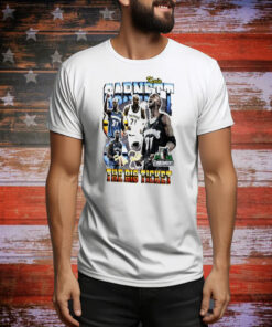 Kevin Garnett Minnesota Timberwolves Hardwood Classics commemorative player collage Tee Shirt