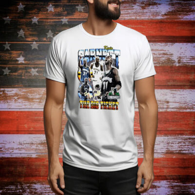 Kevin Garnett Minnesota Timberwolves Hardwood Classics commemorative player collage Tee Shirt