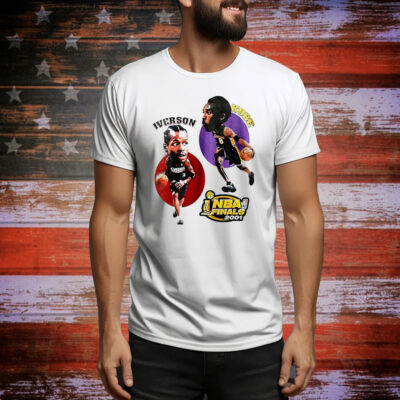 Kobe Bryant vs Allen Iverson NBA Finals 2001 big head Tee Shirt
