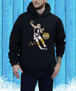LSU Football Joe Burrow Superstar Pose Tee Shirt