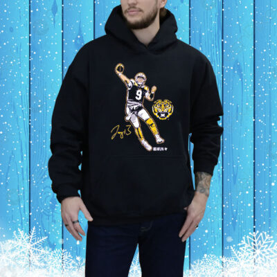 LSU Football Joe Burrow Superstar Pose Tee Shirt
