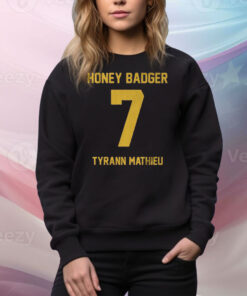 LSU Football Tyrann Mathieu Honey Badger 7 Tee Shirt