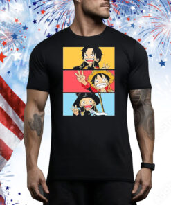Luffy One Piece Straw Hat Pirates Manga Anime Tee Shirt