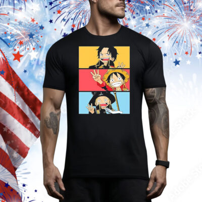 Luffy One Piece Straw Hat Pirates Manga Anime Tee Shirt