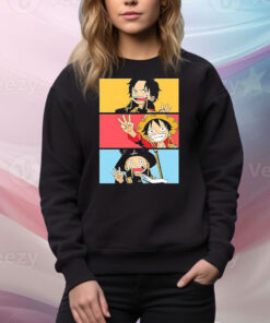 Luffy One Piece Straw Hat Pirates Manga Anime Tee Shirt