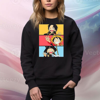 Luffy One Piece Straw Hat Pirates Manga Anime Tee Shirt