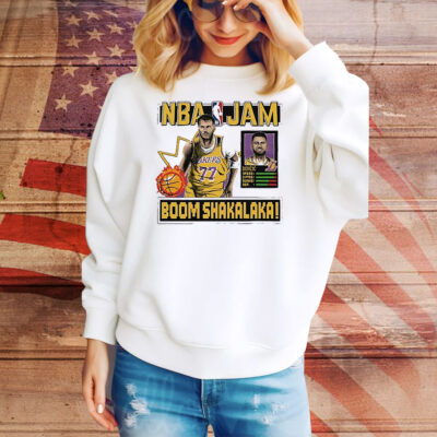 Luka Doncic Lakers NBA Jam Boom Shakalaka Tee Shirt