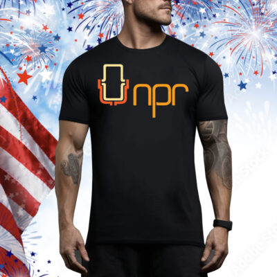 NPR 70's Mic Logo Heavyweight Tee Shirt