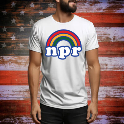NPR Rainbow Logo Heavyweight Tee Shirt