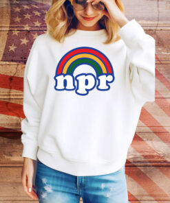 NPR Rainbow Logo Heavyweight Tee Shirt