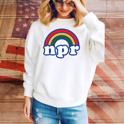 NPR Rainbow Logo Heavyweight Tee Shirt