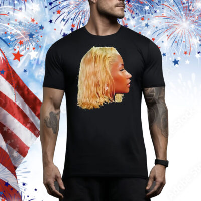 Nicki Minaj blonde bob hairstyle Tee Shirt