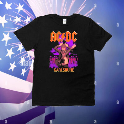Official AC DC Karlsruhe Messe PWR UP Event Tour Let There Be Rock August 17 2025 T-Shirt
