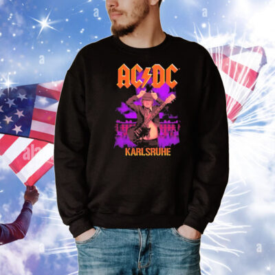 Official AC DC Karlsruhe Messe PWR UP Event Tour Let There Be Rock August 17 2025 T-Shirt